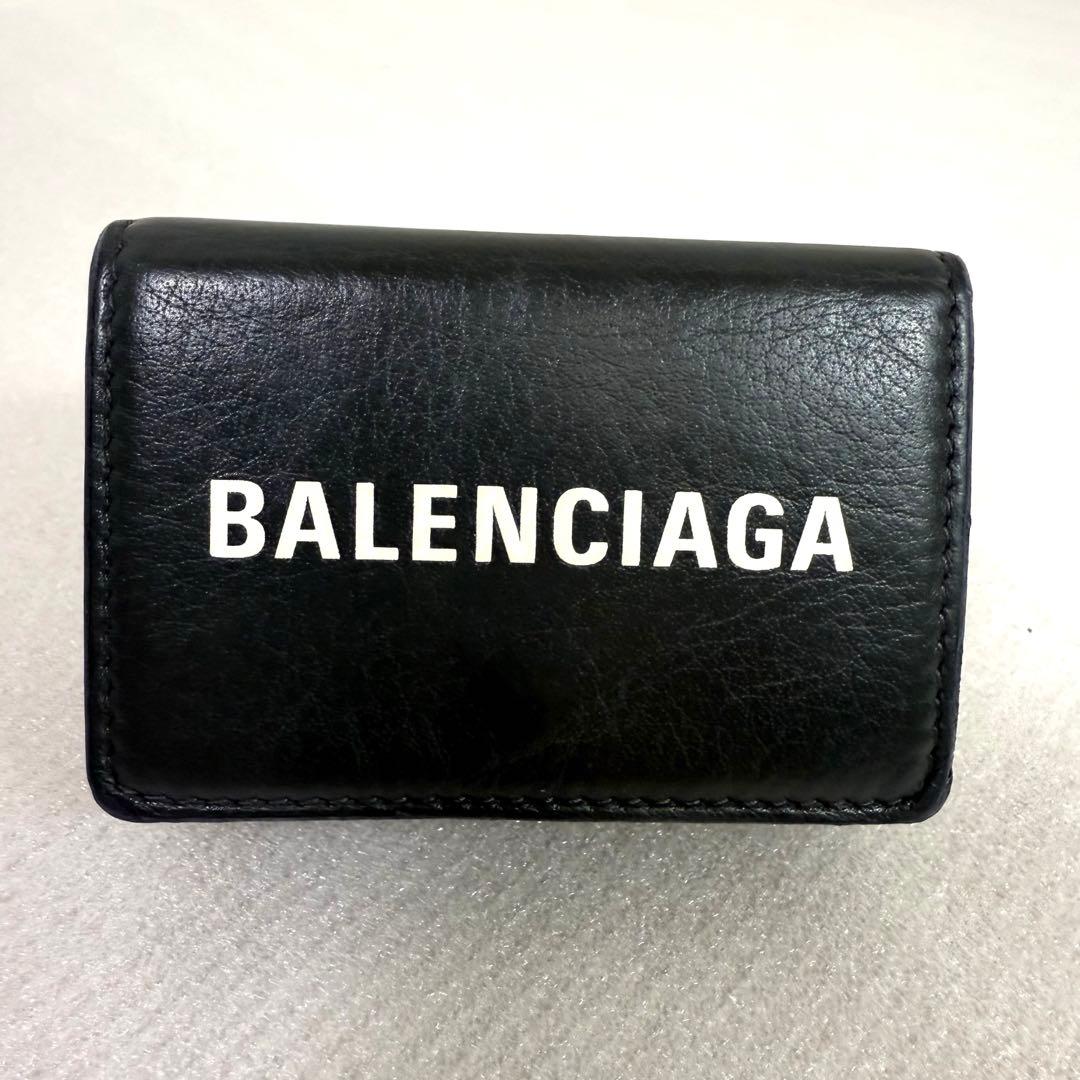 ryo★☆  バレンシアガ 三つ折り財布　エブリデイ　 グレー　レディース