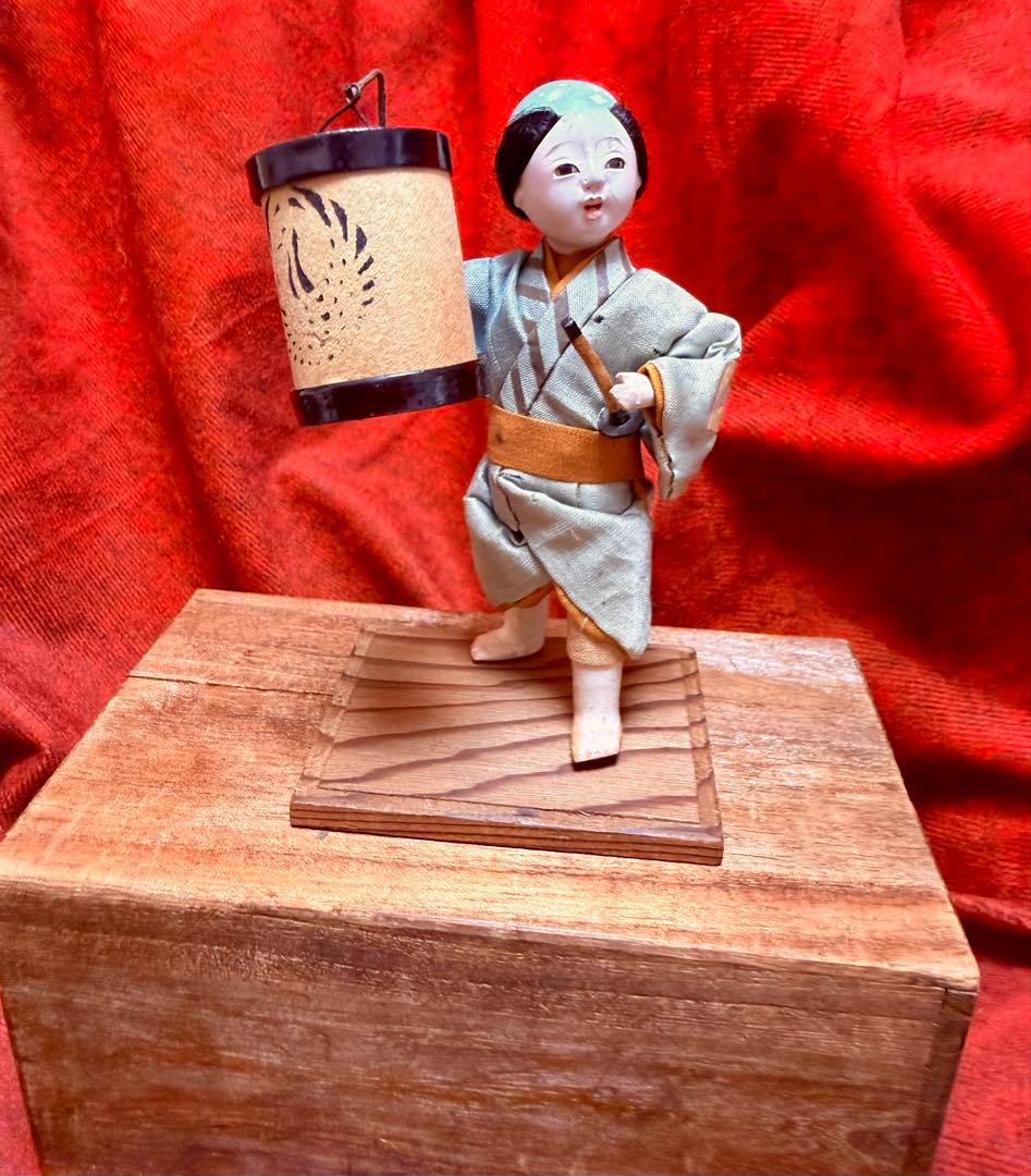 豆市松人形 日本人形 提灯 衣装人形 風俗人形
