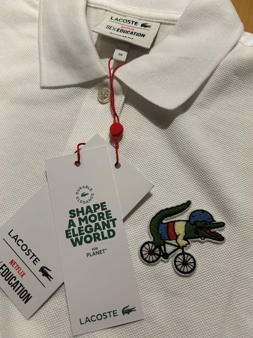 新品　Netflix Lacoste コラボ ポロシャツ サイズ38