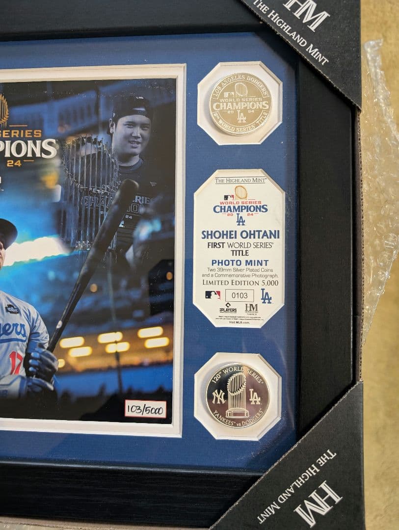 大谷翔平 ファーストワールドシリーズ記念品