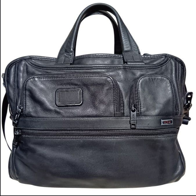 【廃盤品】TUMI トゥミ オールレザー エクスパンダブル 2層 ブリーフケース