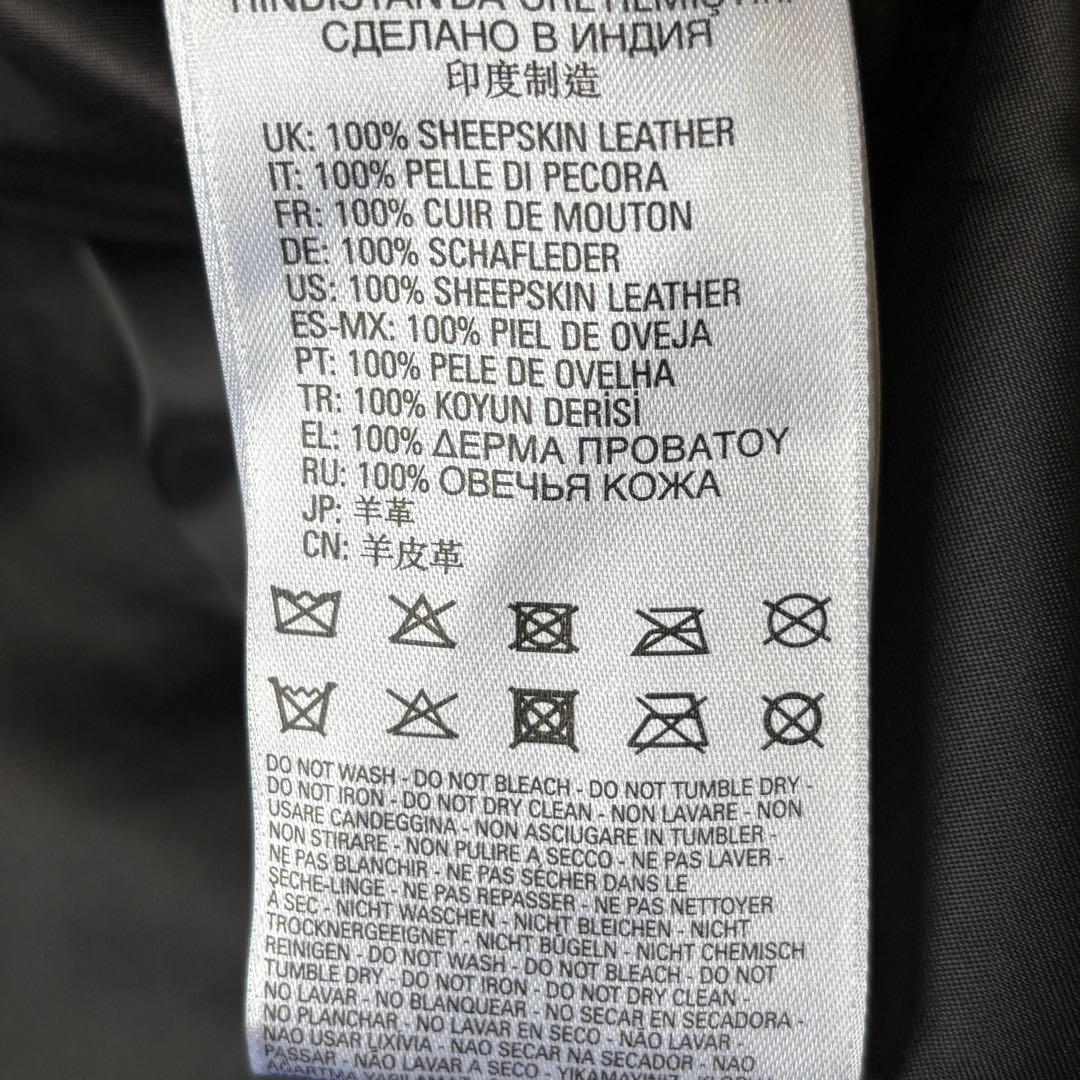 美品 ディーゼル レザージャケット ライダース Lサイズ シープスキン 羊革