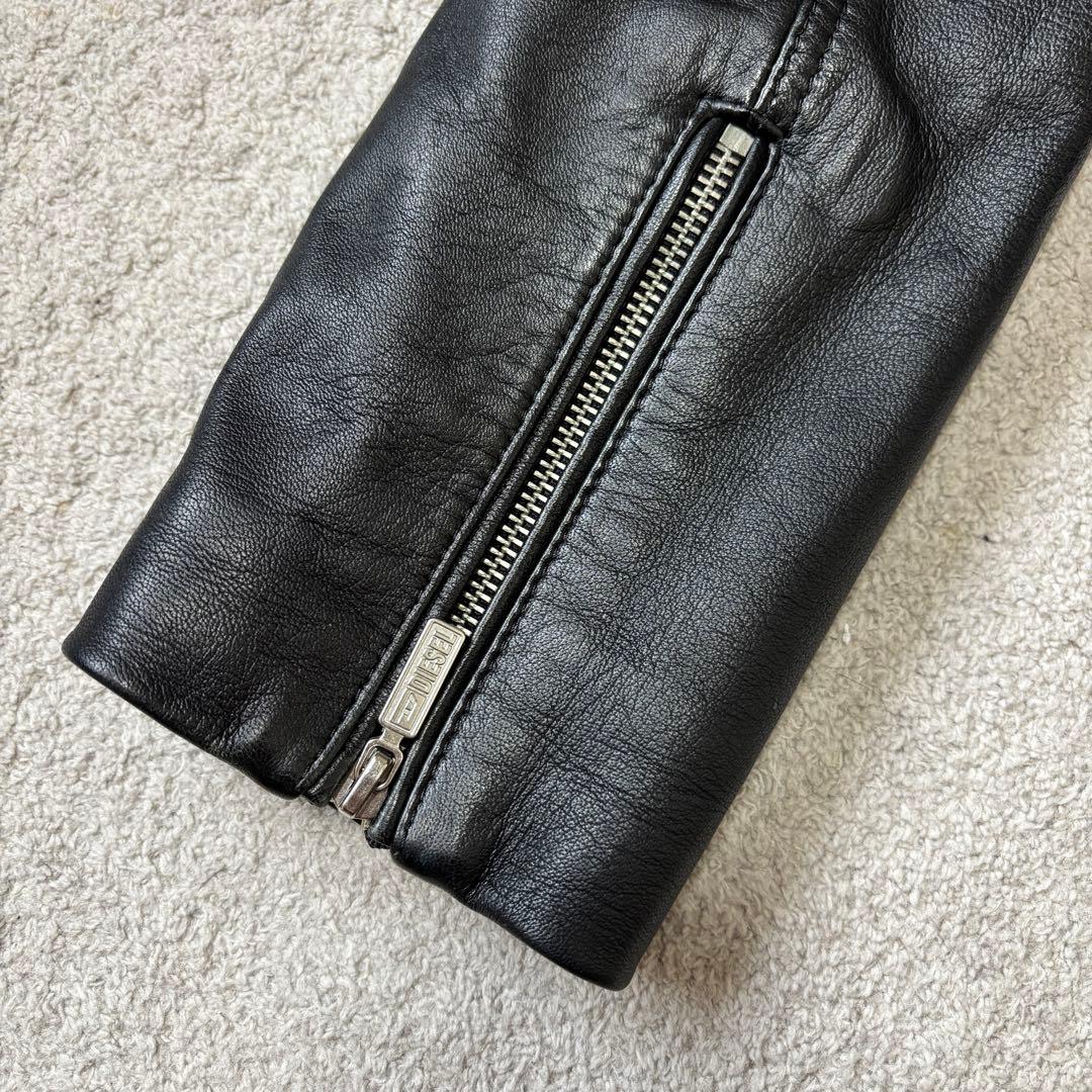 美品 ディーゼル レザージャケット ライダース Lサイズ シープスキン 羊革