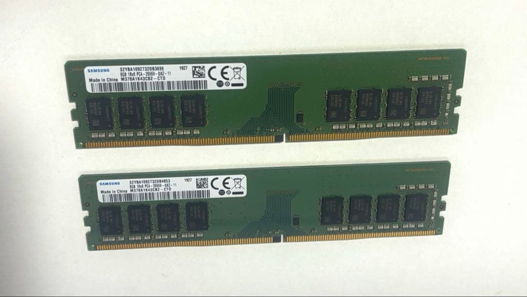 Samsung DDR4 2666 8GB パソコンメモリー 16GB