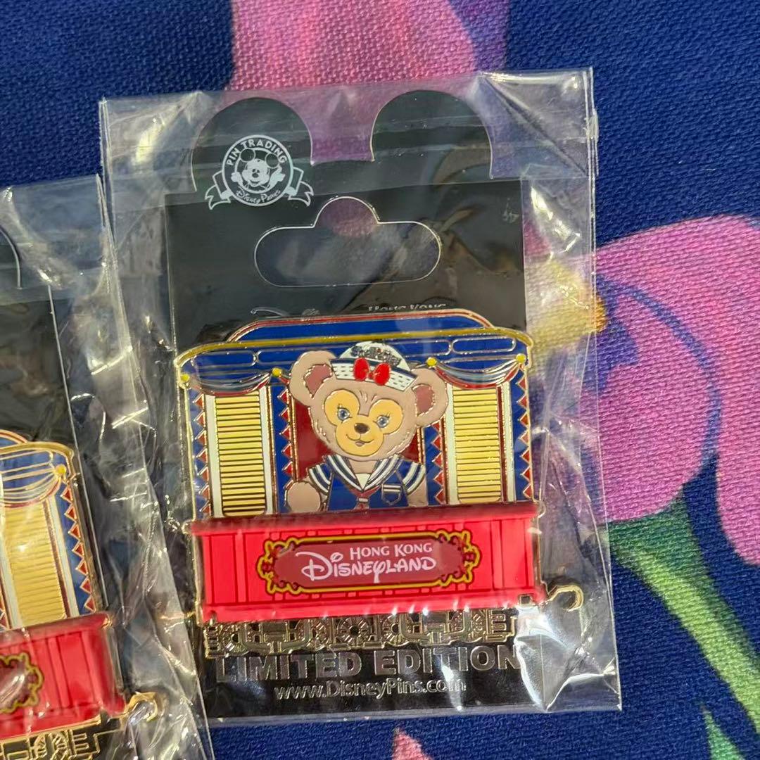 香港ディズニーダッフィーシェリーメイジェラトーニピンバッジ3点セット限数300