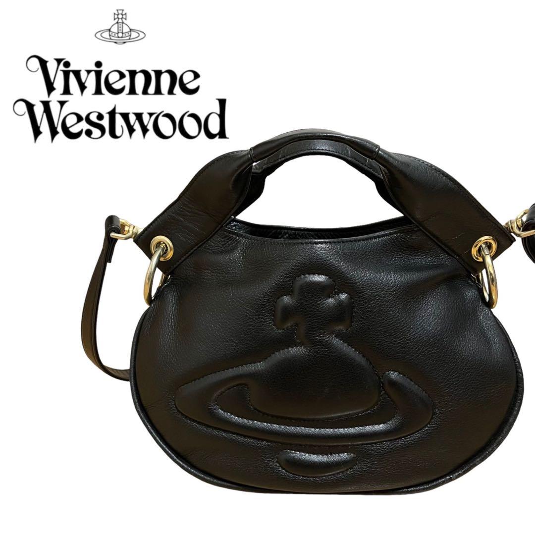 Vivienne Westwood ブラックショルダーバッグ