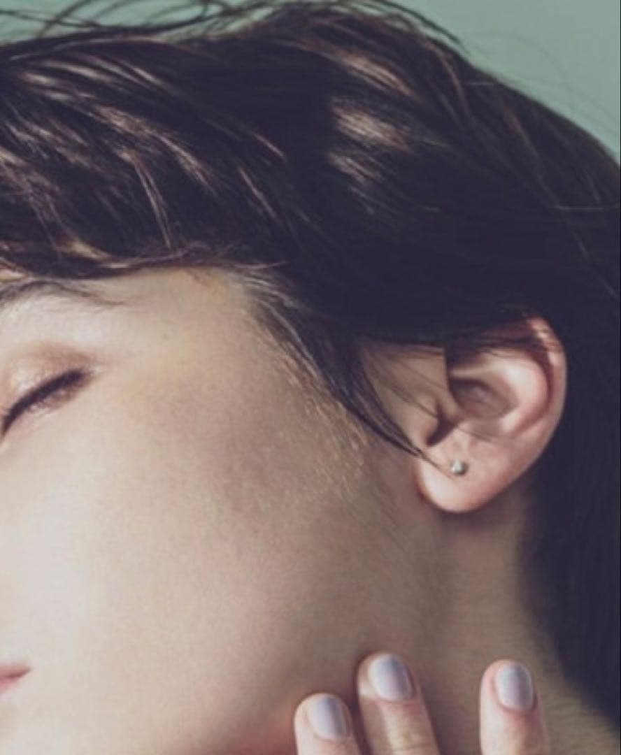 【ete】K18 ダイヤモンド 0.1ct ピアス「ブライト」　ピンクゴールド