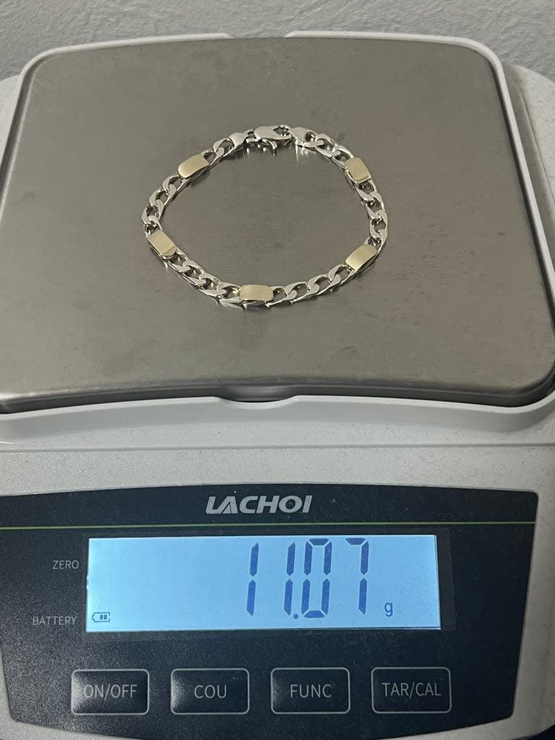 ティファニー TIFFANY フィガロチェーン ブレスレット SV YG コンビ