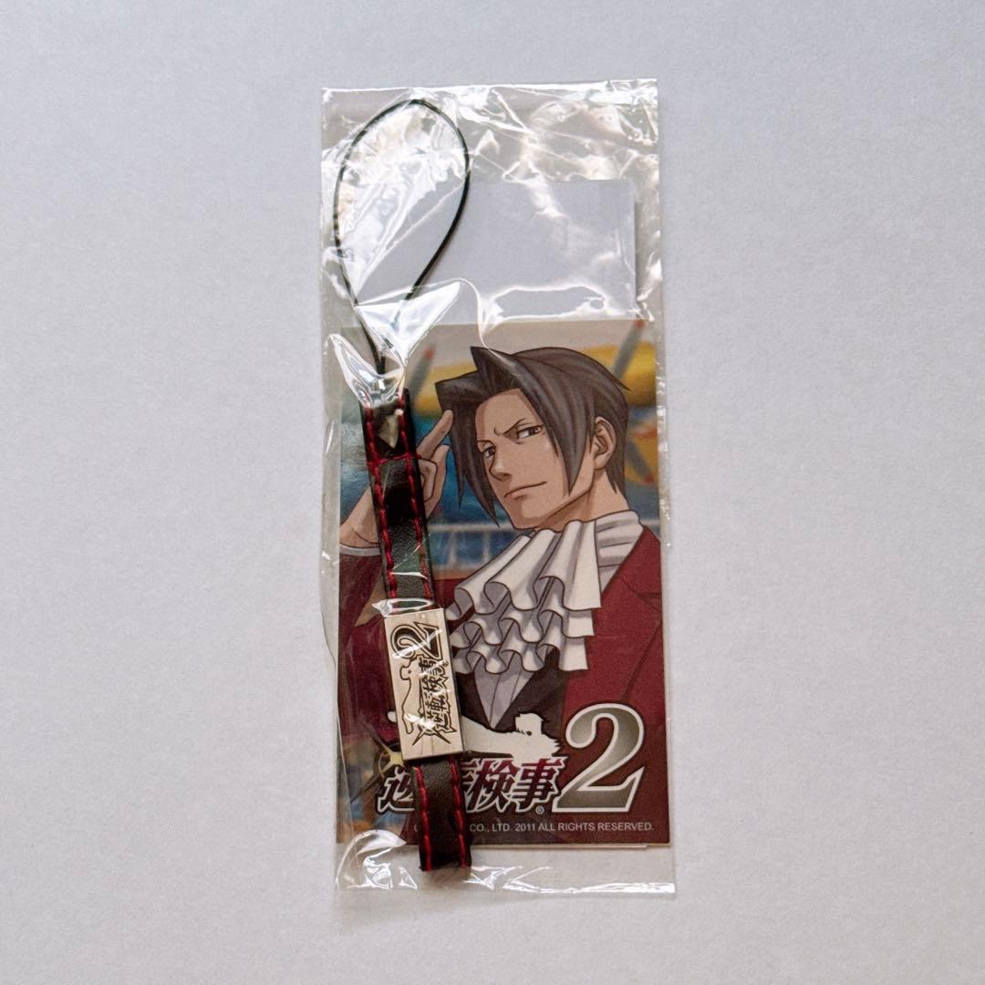 逆転裁判 御剣怜侍 ストラップ シール ステッカー 逆転検事 TSUTAYA