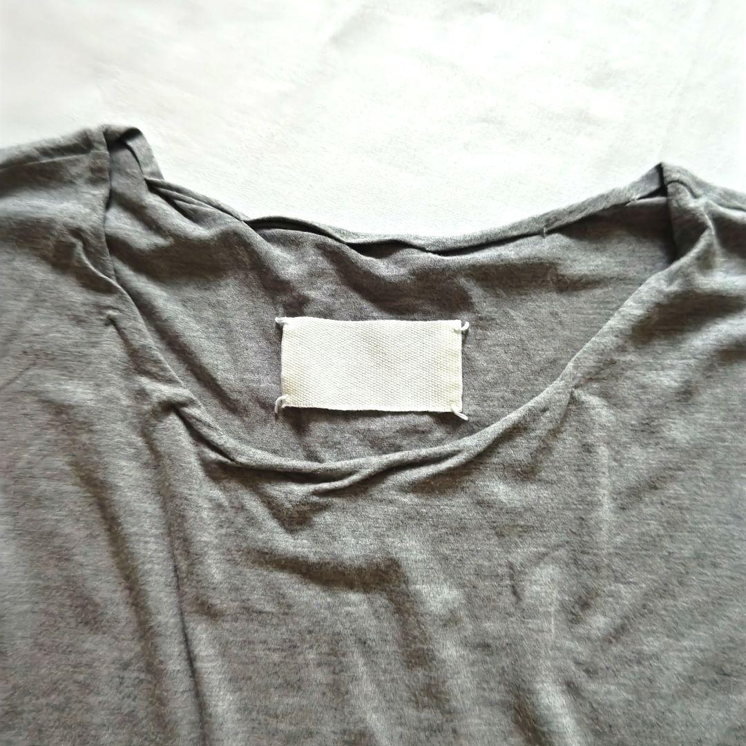 マルタン・マルジェラ　タンクトップ　ここのえ　グレー　ノースリーブ　白タグ