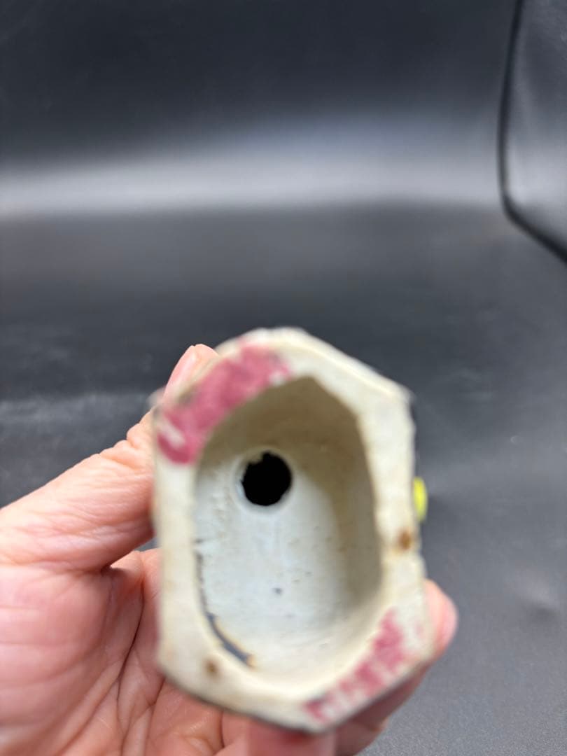 中国美術 古玩 色絵陶人形 陶器人形 高さ約13cm 置物 オブジェ 古董品