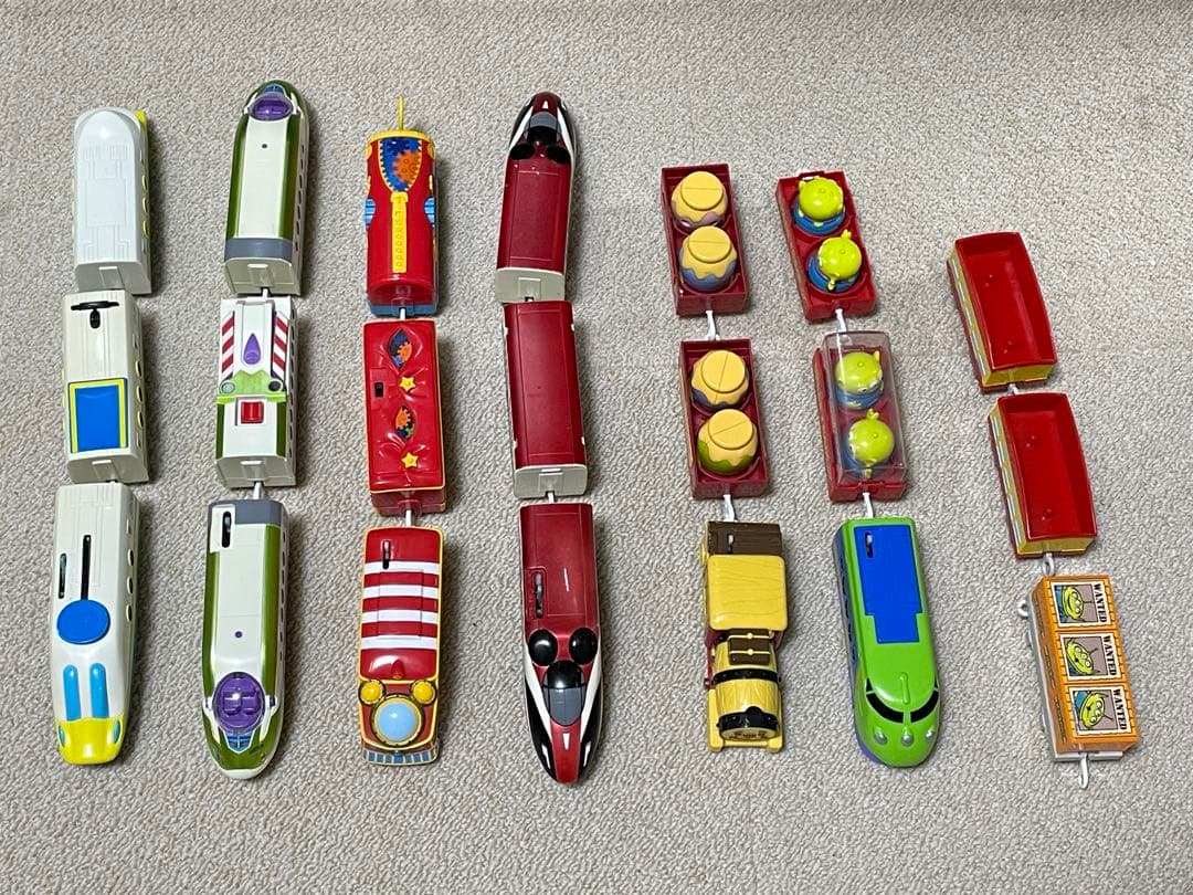 【Disneyプラレール】ディズニー キャラクター プラレール ７点セット