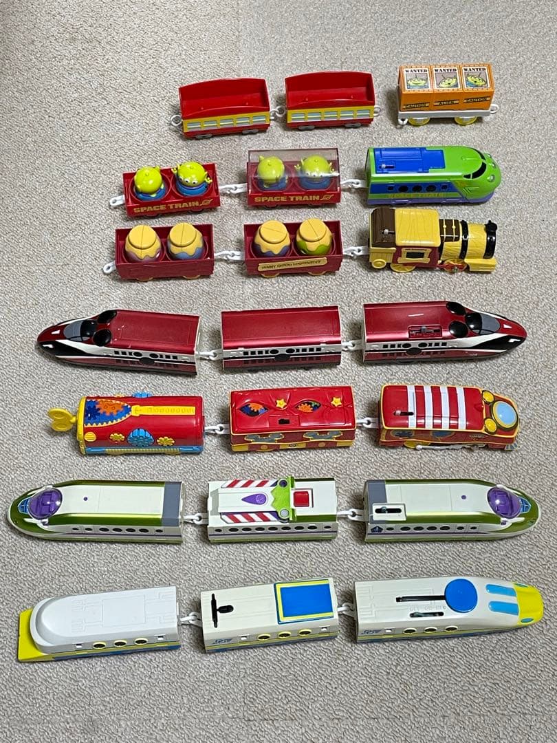 【Disneyプラレール】ディズニー キャラクター プラレール ７点セット