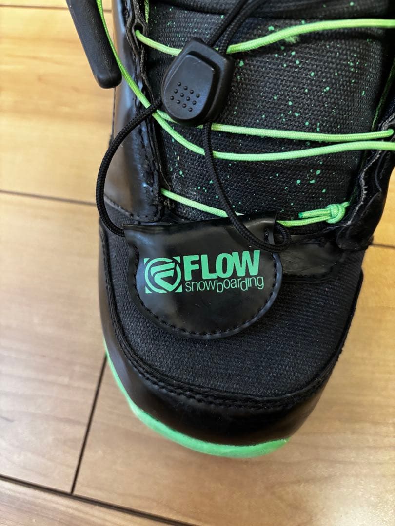 FLOW スノーボードブーツ ブラック/グリーン