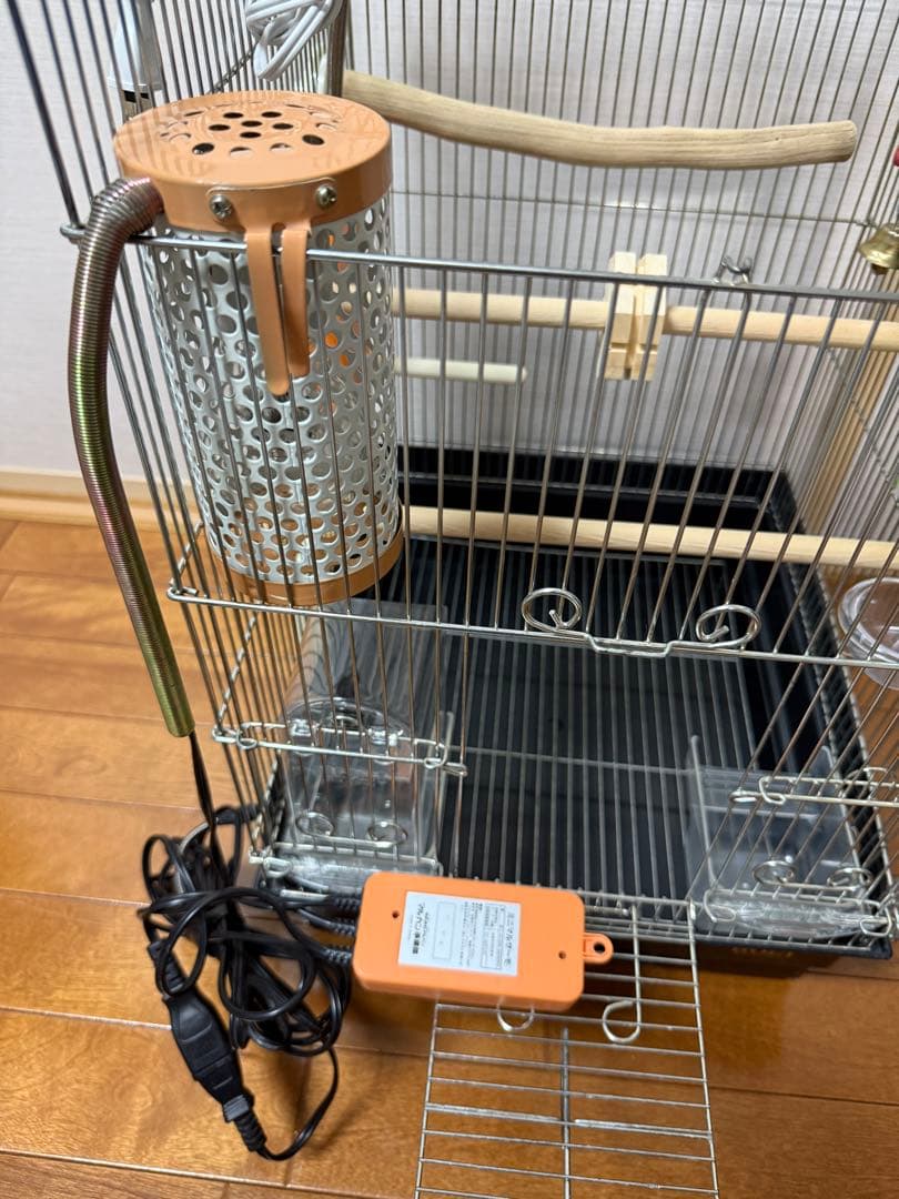 中古　HOEI 鳥カゴ　付属品・ヒーター