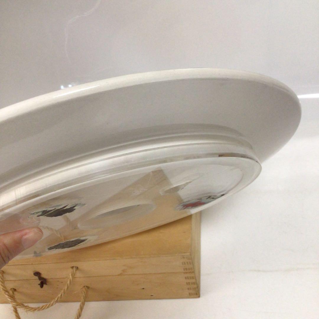 sun motoyama 大皿　花柄陶器皿 木箱付き