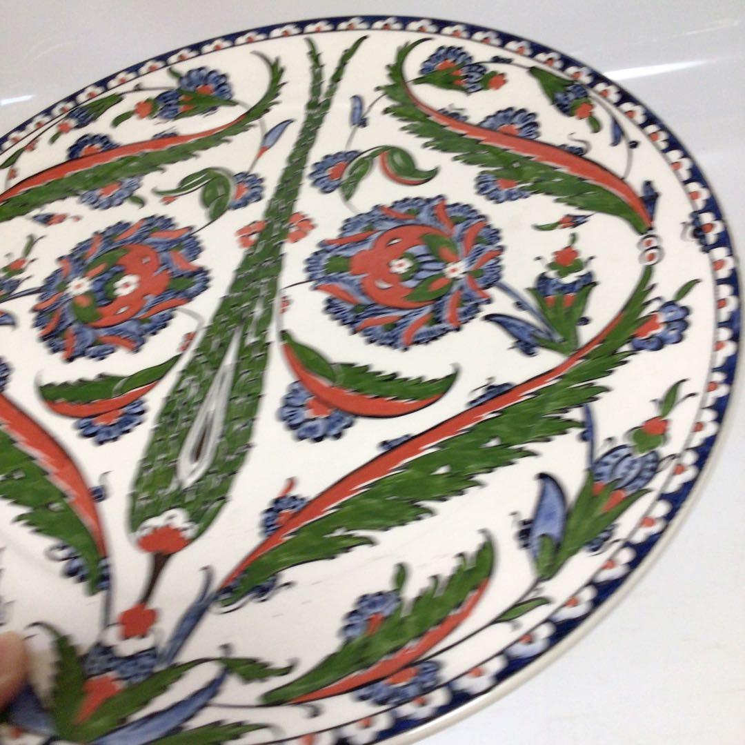 sun motoyama 大皿　花柄陶器皿 木箱付き