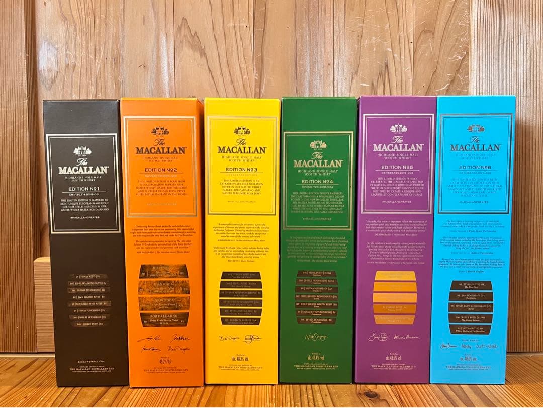ザ・マッカラン　エディションシリーズ　No.1〜No.6 サントリー正規輸入品