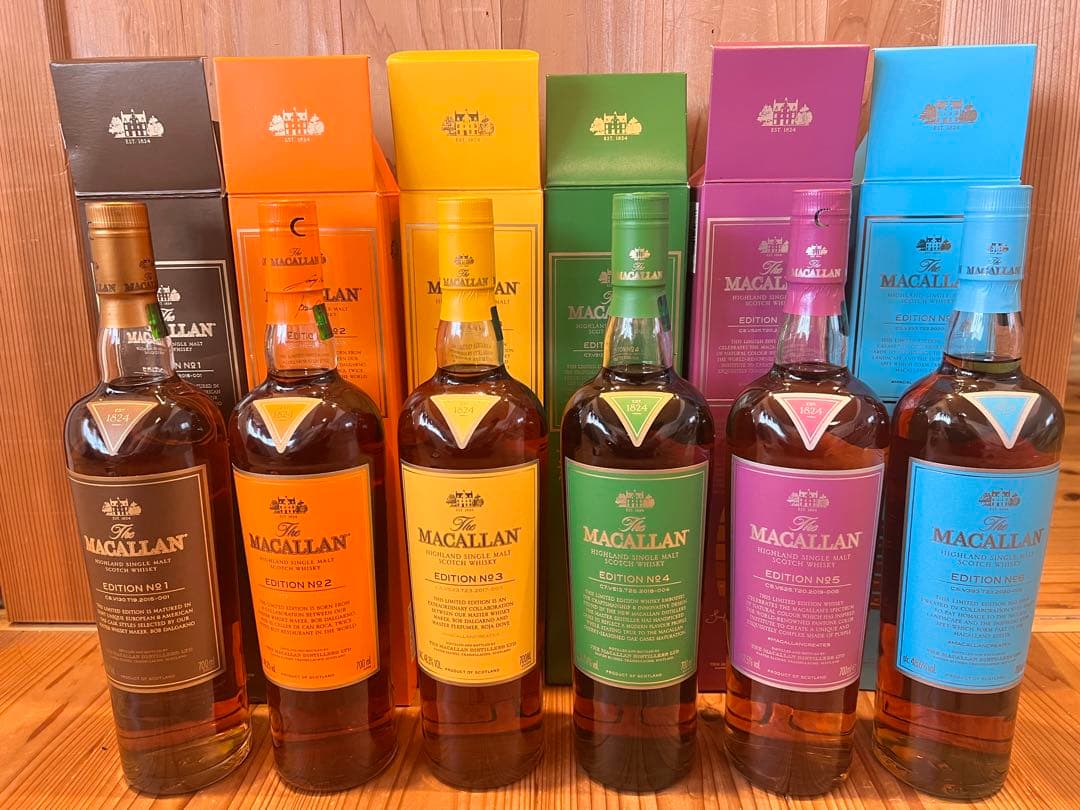 ザ・マッカラン　エディションシリーズ　No.1〜No.6 サントリー正規輸入品