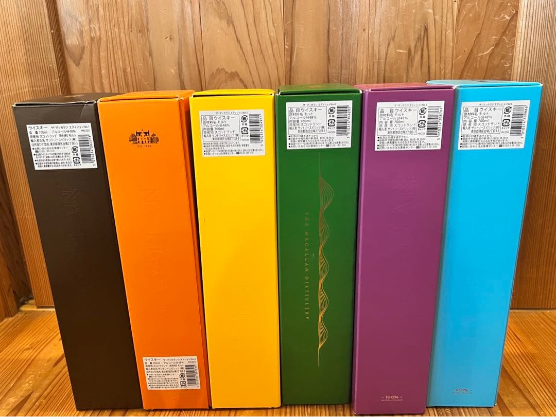 ザ・マッカラン　エディションシリーズ　No.1〜No.6 サントリー正規輸入品