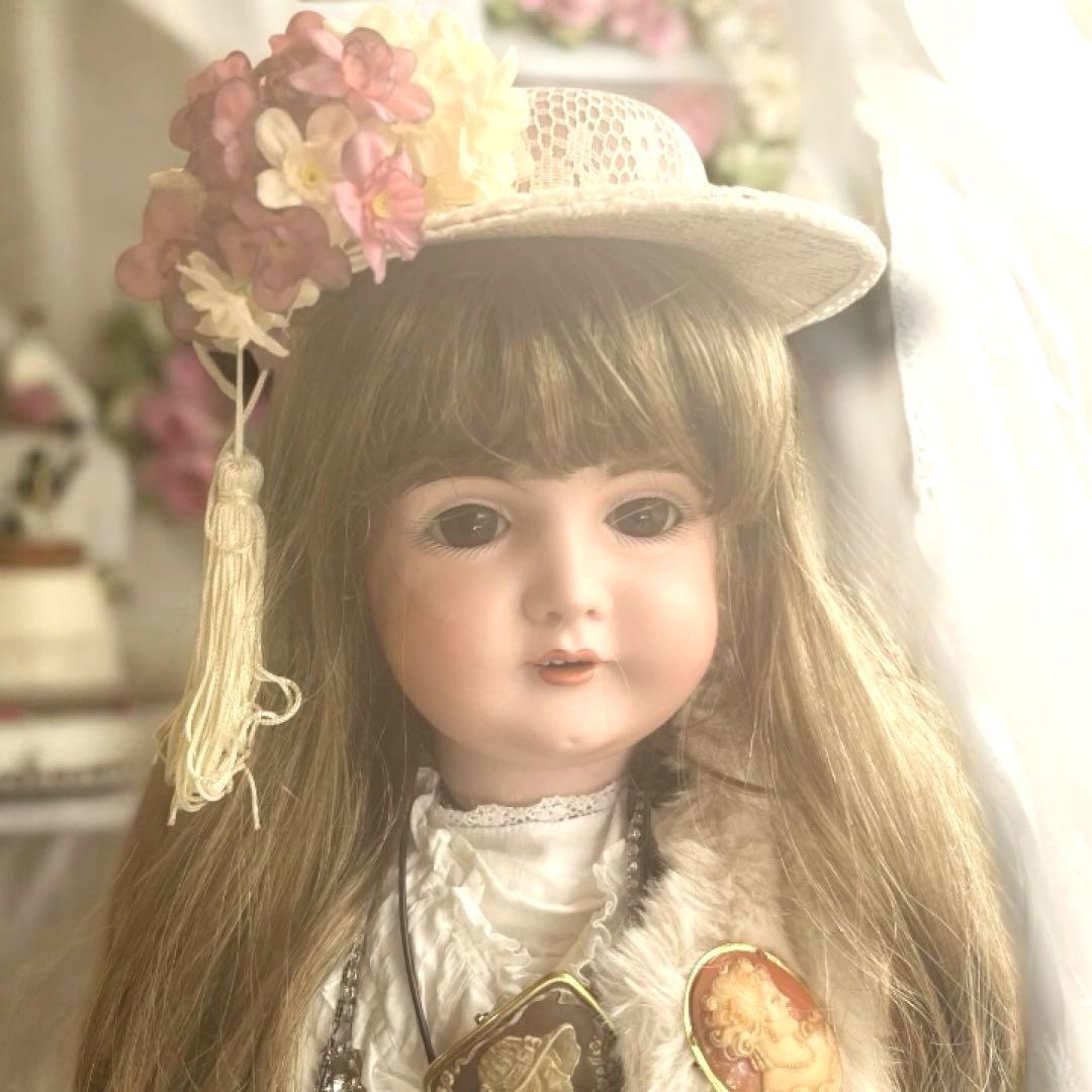 まるこ アンティーク ビスクドール ケストナー 164 シェルカメオ