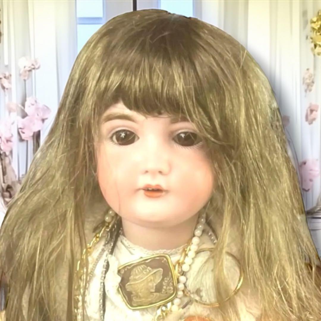 まるこ アンティーク ビスクドール ケストナー 164 シェルカメオ