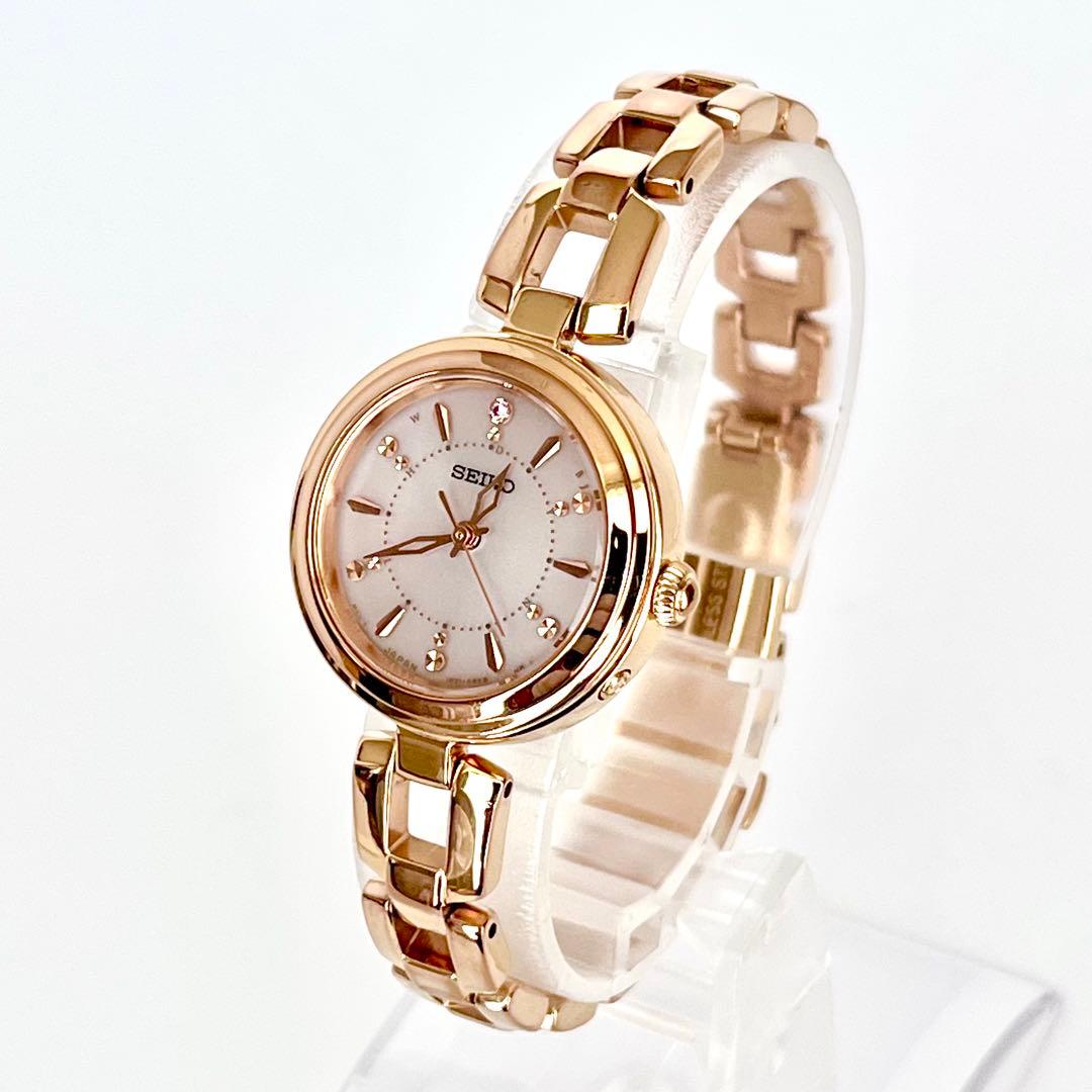 セイコー SEIKO レディース腕時計 稼働 電波ソーラー 磨き済み s2164