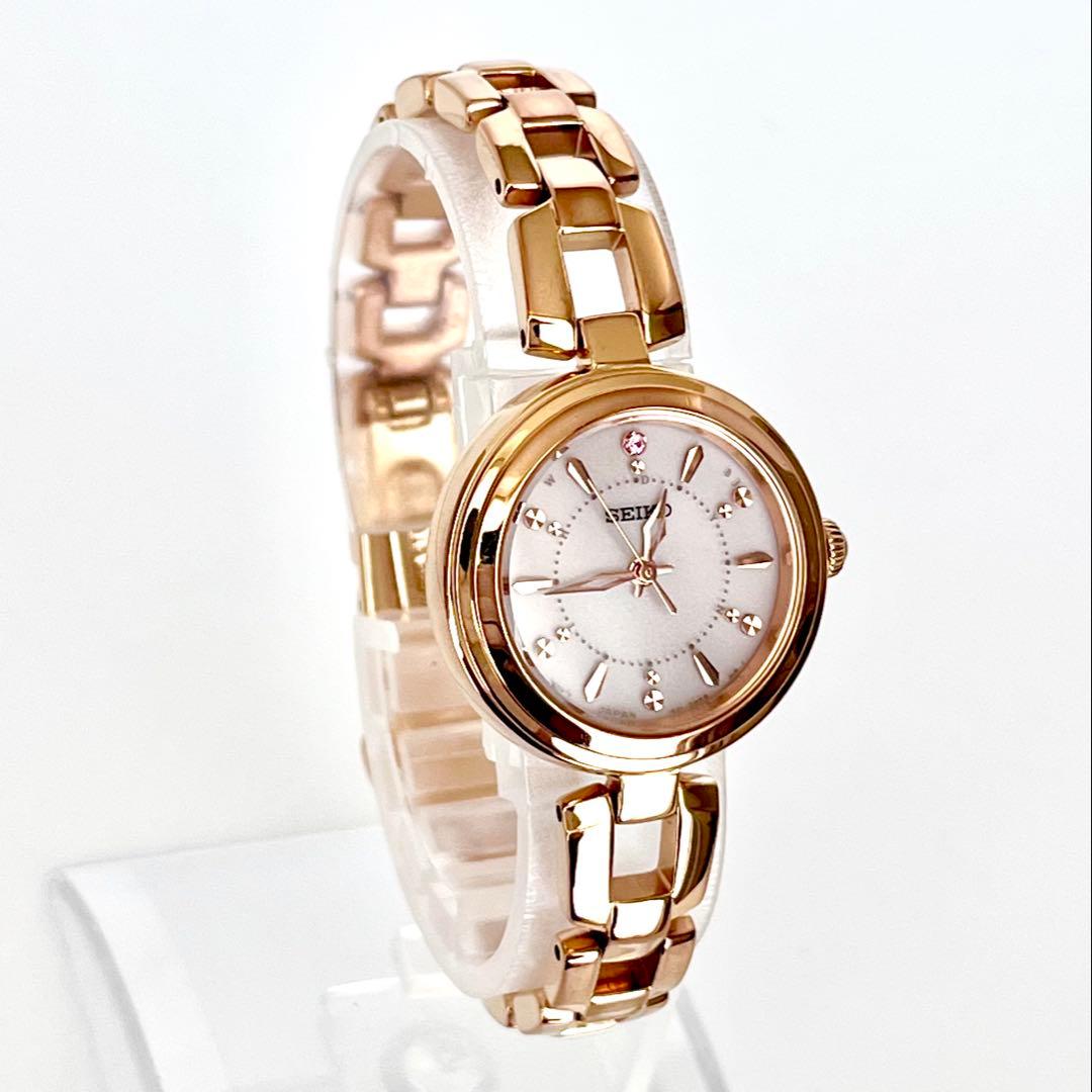 セイコー SEIKO レディース腕時計 稼働 電波ソーラー 磨き済み s2164