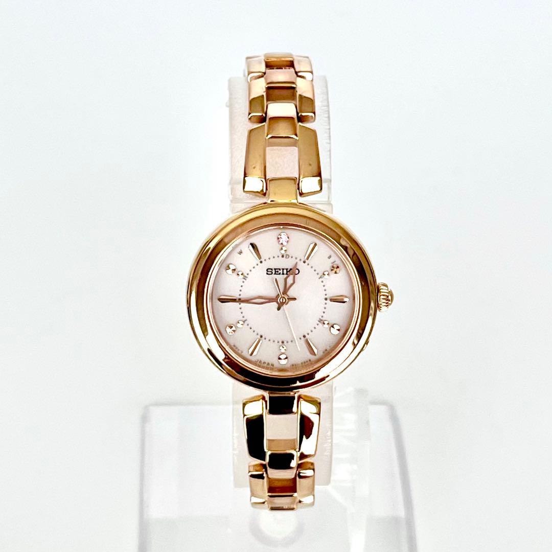 セイコー SEIKO レディース腕時計 稼働 電波ソーラー 磨き済み s2164
