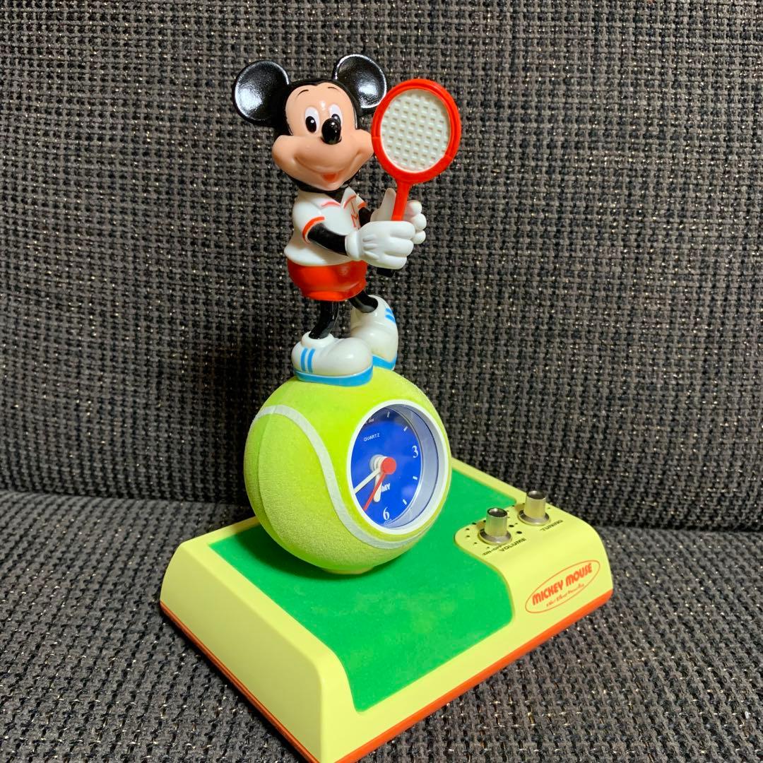 希少 レア ディズニー クロックラジオ ミッキー ビンテージ 時計 レトロ 箱有