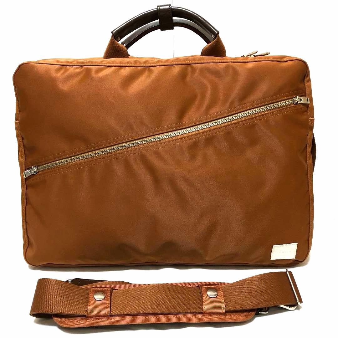 美品✨人気 ポーター リフト ビジネスバッグ3way 2層 A4可 ブラウン