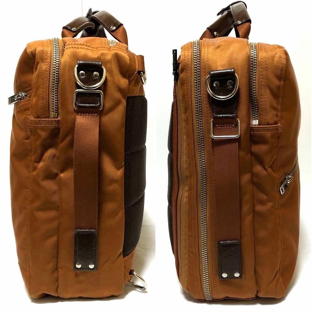美品✨人気 ポーター リフト ビジネスバッグ3way 2層 A4可 ブラウン