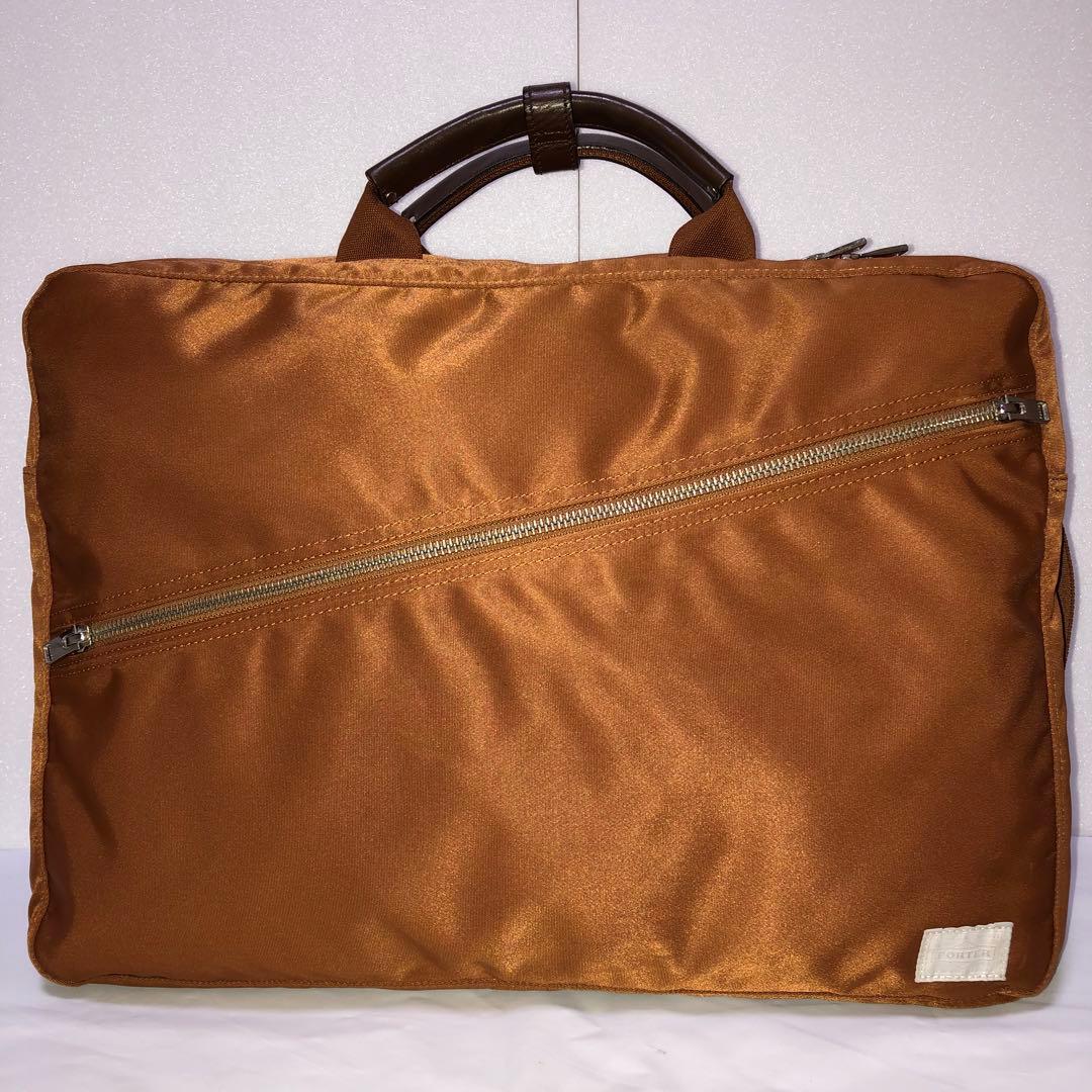 美品✨人気 ポーター リフト ビジネスバッグ3way 2層 A4可 ブラウン