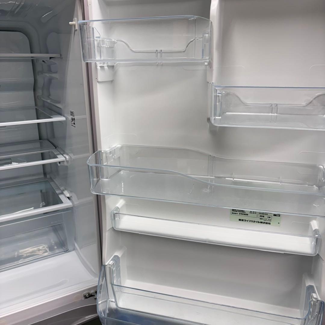 571 東芝 400L強　大型冷蔵庫　自動製氷　真ん中野菜室　右開き　半年保証