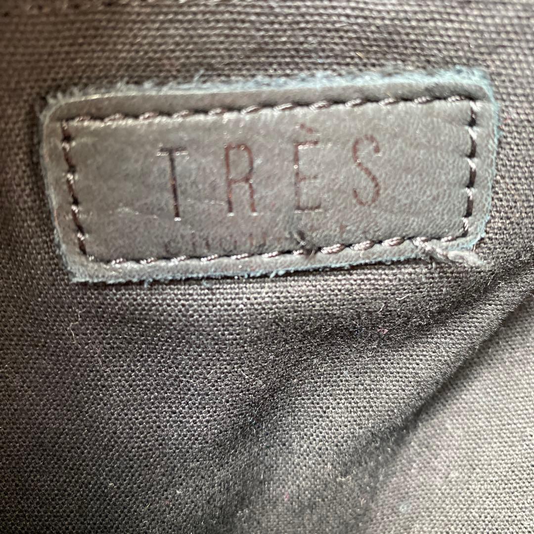 TRES トレ スタッズ トートバック レザー 本革 黒 ブラック y2k 星