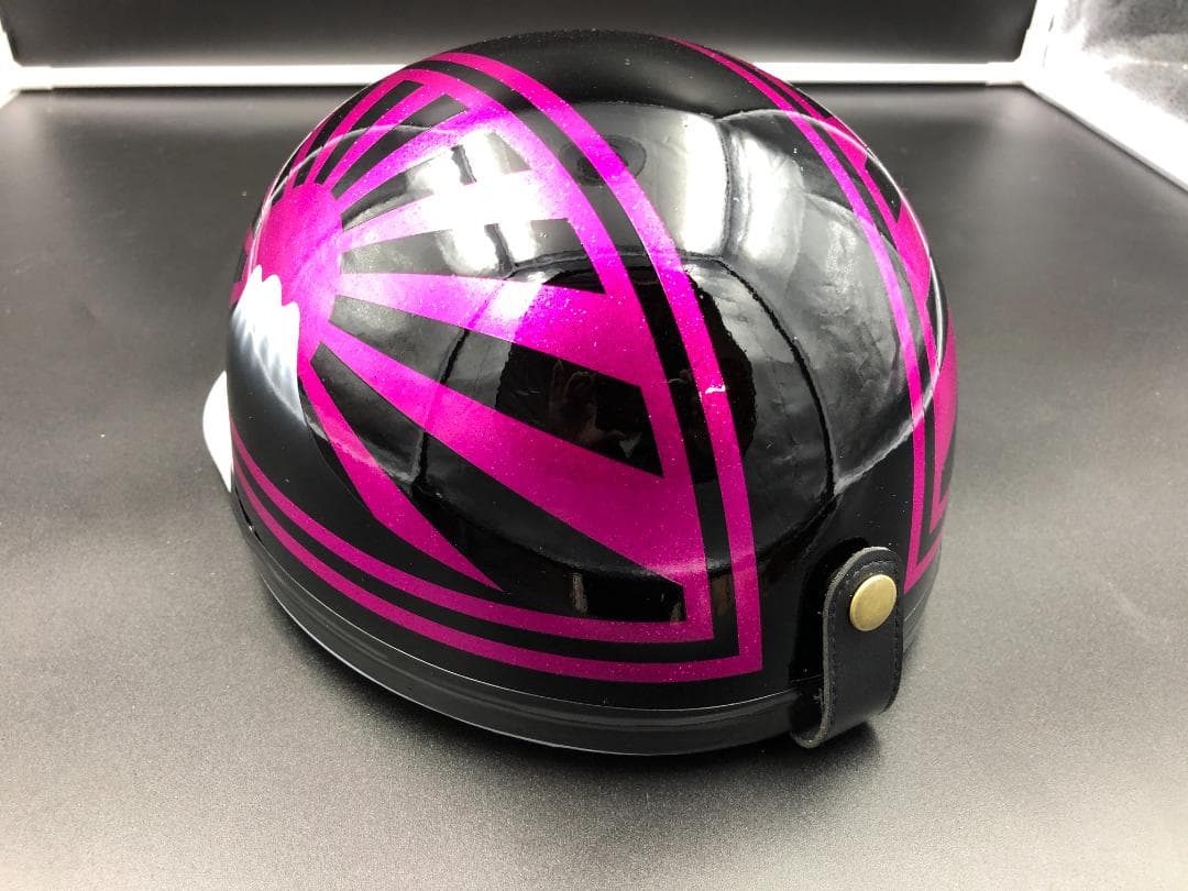 コルク半　カスタム　富士日章　マジック　ブラックピンク　ラメ　高級クリヤ