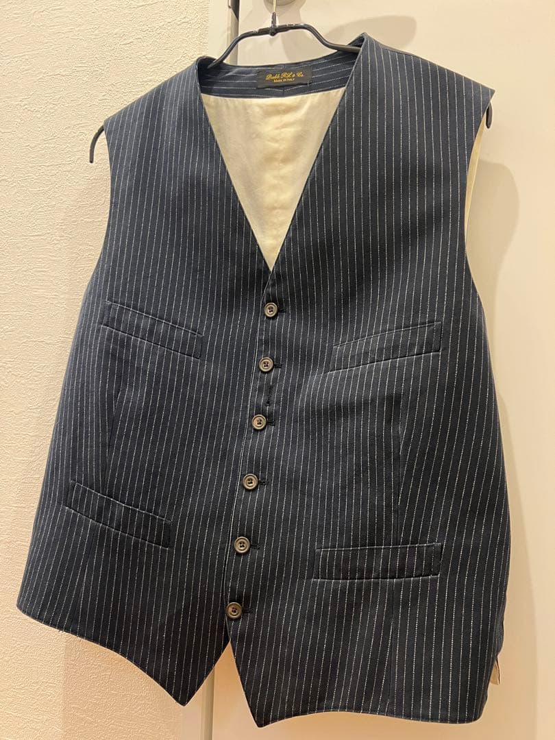 《希少》RRL／ラルフローレン／ストライプベスト／made in itary