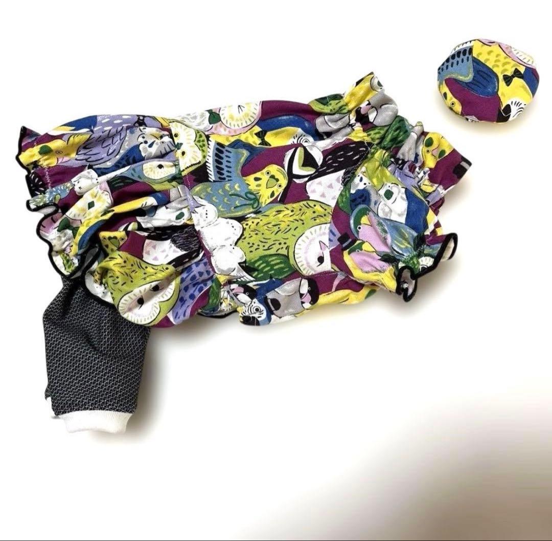 犬服ハンドメイド　まとめ売り　バルーンスカート付き　ロンパース3点セット