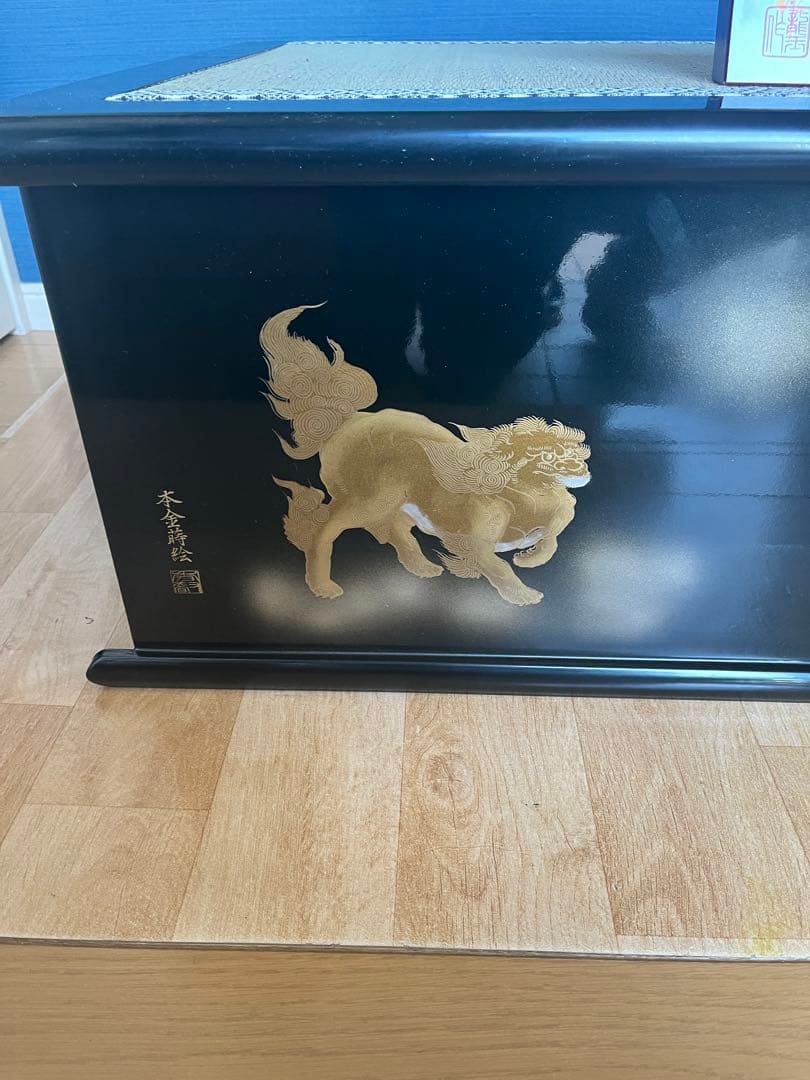 極上手造木製品 源平台 本金蒔絵 秀叡作