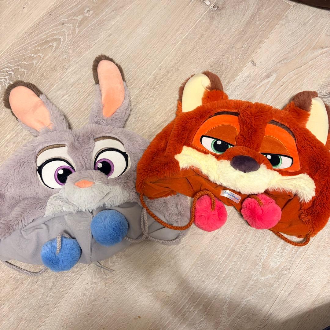 ディズニー　ファンキャップ　ズートピア　ニック　ジュディ