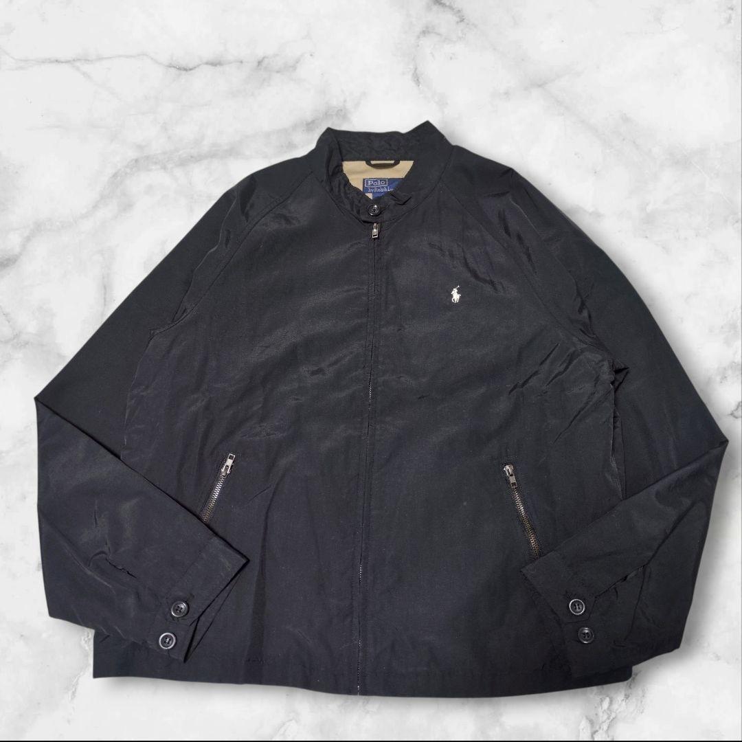 希少✨ラルフローレン USA製 スイングトップ 黒 L ポニー刺繍 XL相当