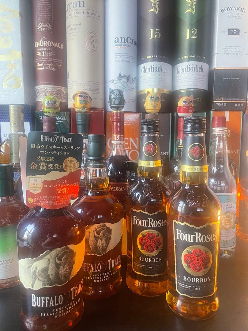 Four Roses2本✖️Buffalo Trace2本