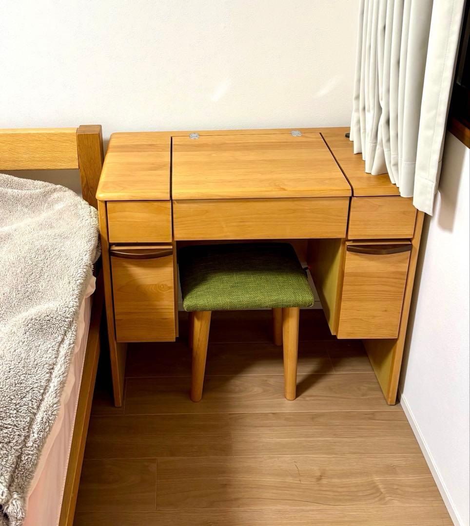 【ぱんだこぱんだ】シンプルドレッサー 北欧スタイル アルダー材