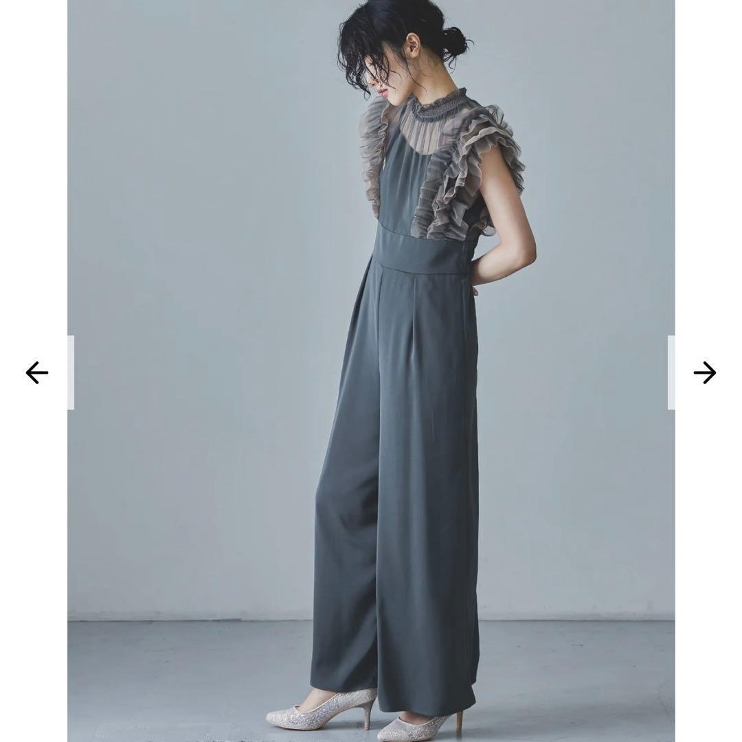 niana フリルハイウエストワイドパンツドレス オケージョン 同窓会 結婚式