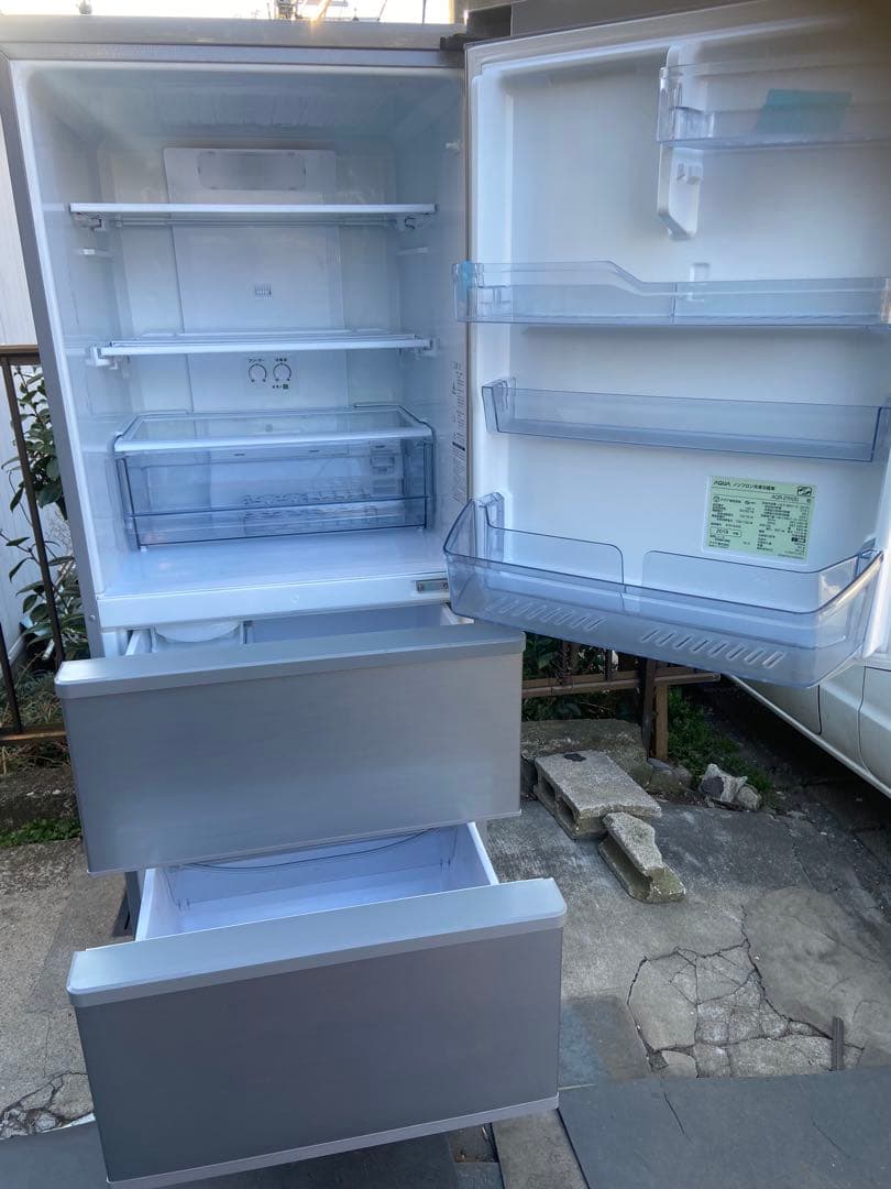 ※記事欄必読※ A270 AQUA 2019年製272L 3ドア冷蔵庫 シルバー