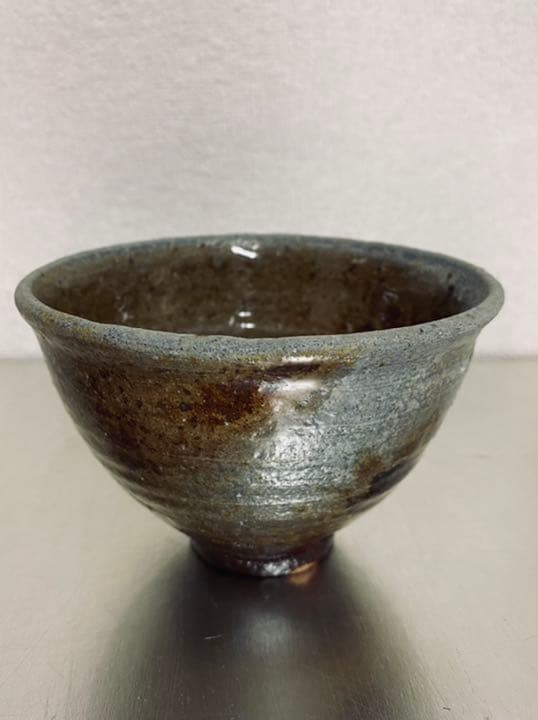 茶碗　唐津窯変　杉本立夫　号は泥牛　　京都大吉主人　抹茶碗　桐箱入