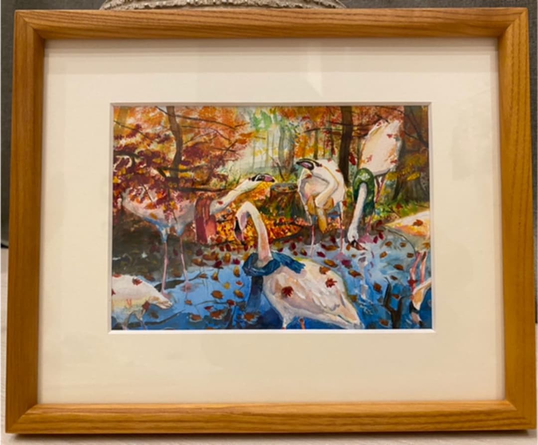 水彩画　描くのが好きな大学生より