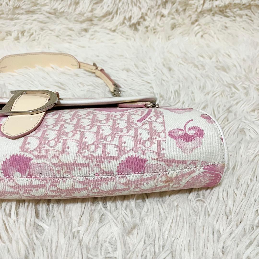 【美品・希少】 クリスチャンディオール チェーンポーチ トロッター フラワー