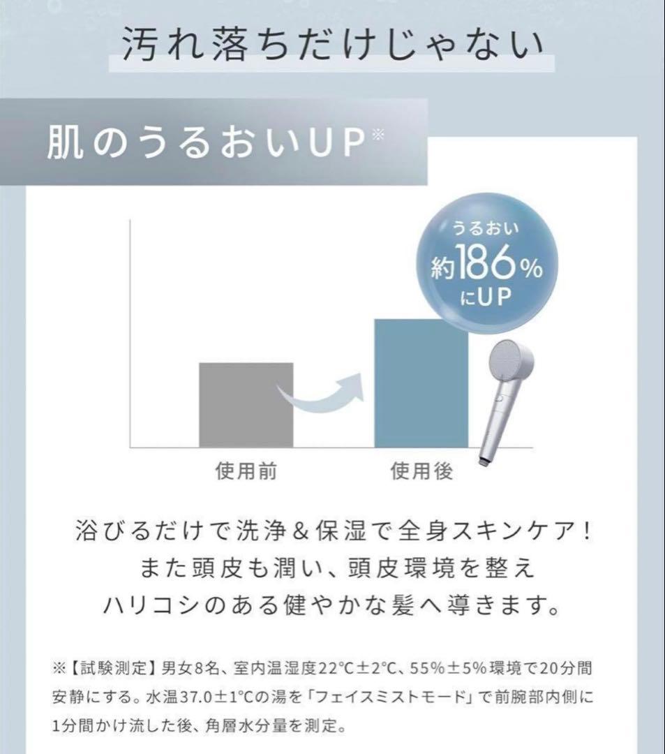 【箱無し】SALONIA シャワーヘッド ファインバブルクリア　ホワイト