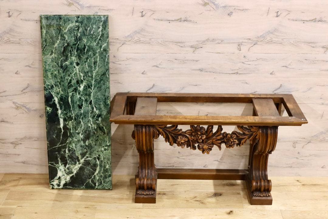 GMHK202○西洋 アンティーク 輸入家具 コンソールテーブル 花台 飾り台